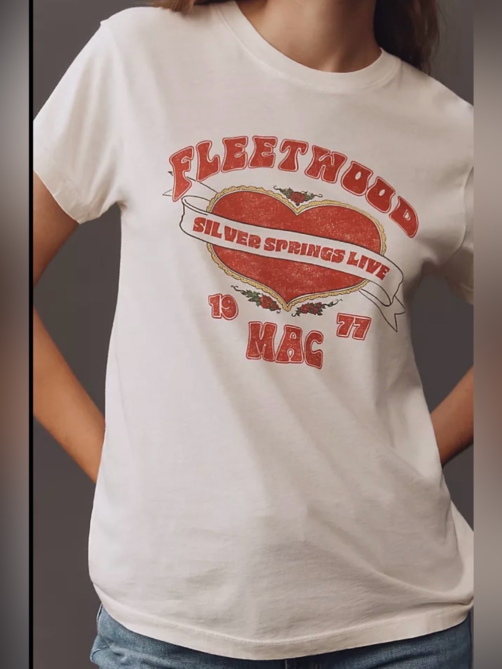 Anthropologie Letluv Fleetwood Mac Silver Spring 1977 Tour nwt XS